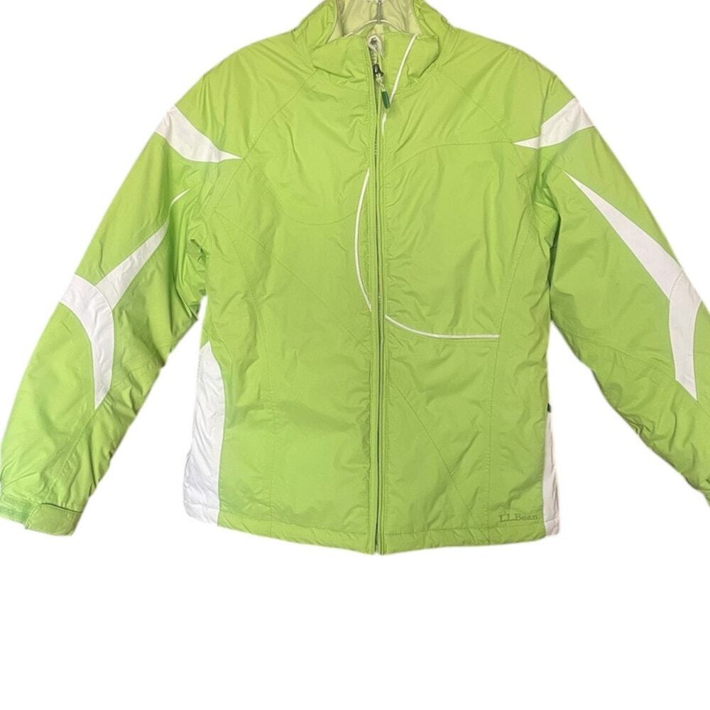 L.L.Bean Girl's Lime Green Thinsulate Ski Jacket Sz 14-16